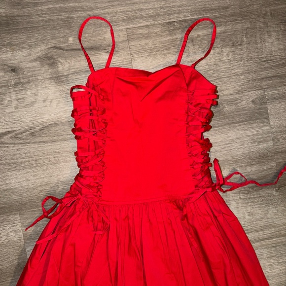 Damson Madder Red Angelina Midi Dress - Picture 10 of 16